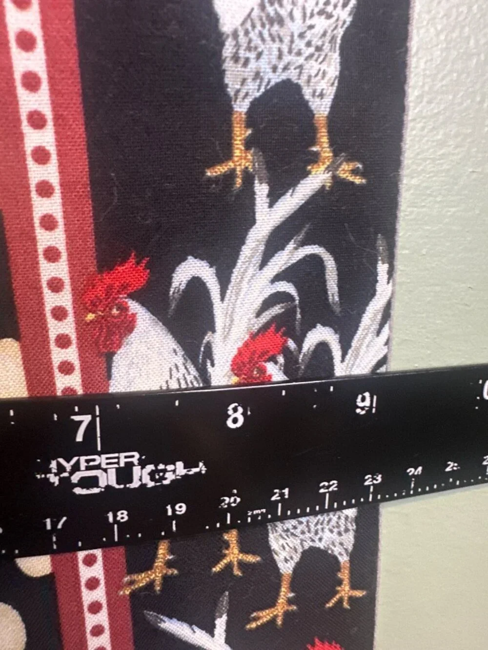 Handmade Rooster Wall Pocket Organizer Farmhouse Chicken Fabric Hanging Storage